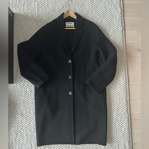Acne Studios Single-Breasted Wool Coat - Women’s Size 36 (US4) - Picture 6 of 9